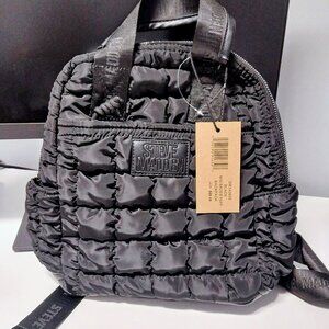 NWT Steve Madden Black Quilted Nylon Mini Back Pack